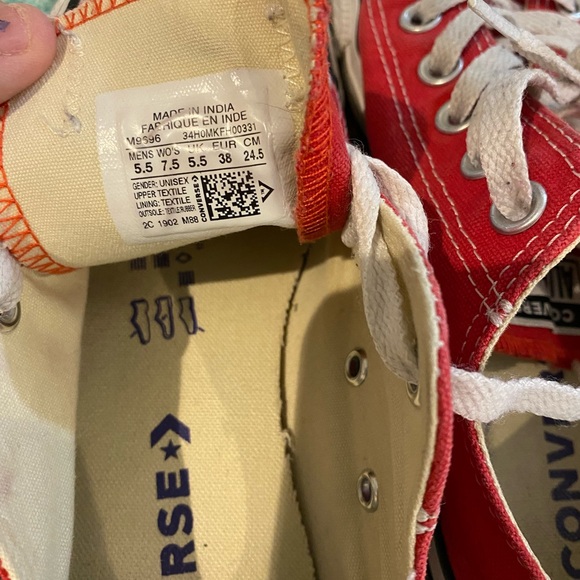 Converse Red and White Converse - Picture 6 of 6